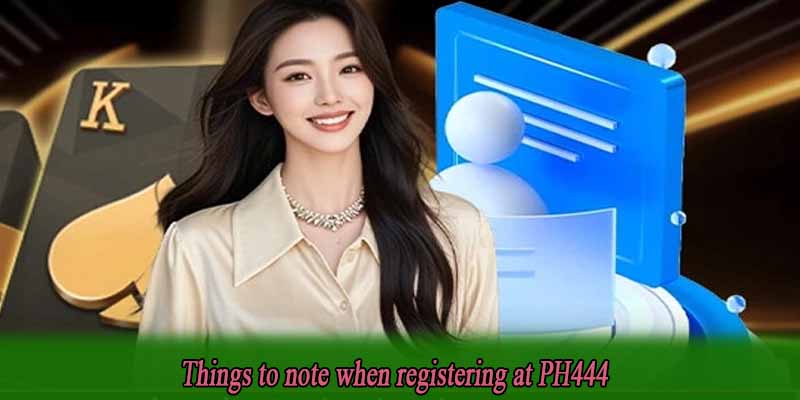 Things to note when registering at PH444